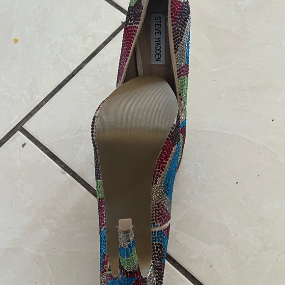 Steve Madden | Dyvinal Multicolor Rhinestone Platform Pumps Women’s Size 8 - Picture 6 of 7